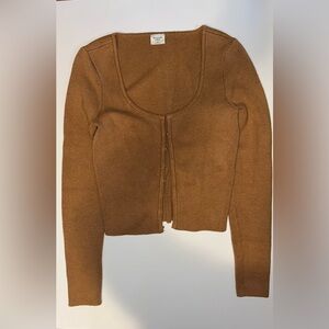 Abercrombie & Fitch Tan Women's Cardigan